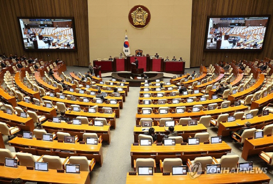 16일 국회에서 열린 교육·문화·사회 대정부질문. 연합뉴스